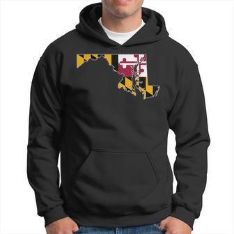 Maryland State Map Maryland Md Flag Roots Women Hoodie - Monsterry DE