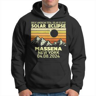 Massena New York Total Solar Eclipse 2024 Hoodie - Thegiftio