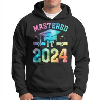 Mastered It 2024 Master Degree Graduation Tie Dye Hoodie - Thegiftio UK