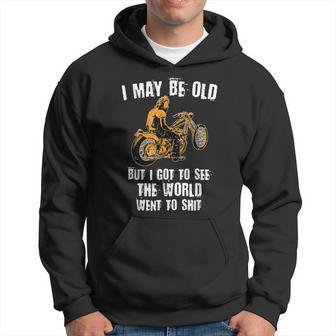 I May Be Old But Got To See The World Vintage Old Man Hoodie - Monsterry