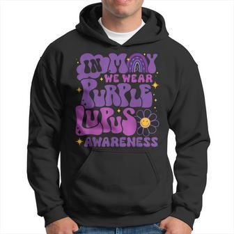 In May We Wear The Purple Lupus Awareness Warrior Ribbon Hoodie - Monsterry UK