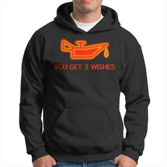 Mechanic Engine Oil Light Or Genie Lamp You Get 3 Wishes Hoodie - Monsterry CA