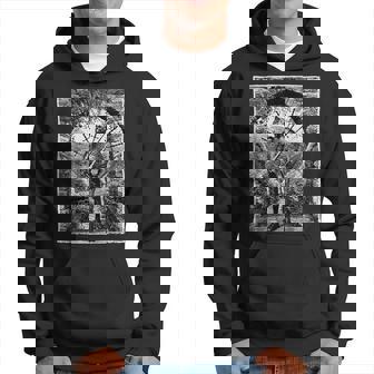 Medieval Oculto Guerrero Esqueleto Grungy Arte Estético Oscuro Sudadera - Regaloses