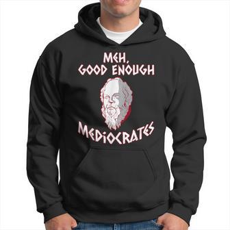 Meh Good Enough Mediocrates Ancient Greek Mythology Hoodie - Thegiftio UK