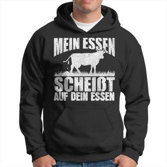 Mein Essen Scheißt Auf Dein Essen Fleischesser Griller Grill Hoodie - Seseable