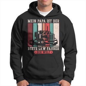 Mein Papa Ist Der Beste Lkw Driver Der Welt Papa Retro Kapuzenpullover - Geschenkecke