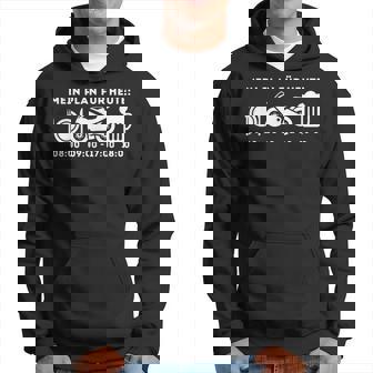 Mein Plan Für Heute Motorradfahrer Hoodie - Seseable