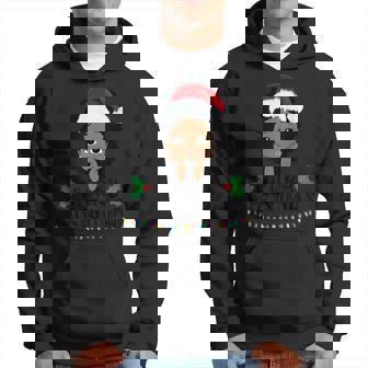 That Melanin Christmas Mrs Claus Santa Black Peeking Claus Hoodie | Mazezy