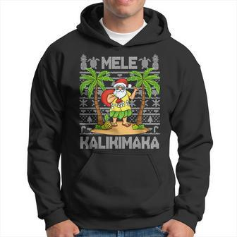 Mele Kalikimaka Santa Claus Hawaiian Christmas In July Hoodie - Monsterry UK