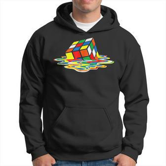 Melting Cube Speed Cubing Vintage Puzzle Youth Math Hoodie - Monsterry DE