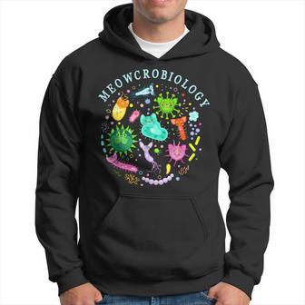 Meowcrobiology Cat Meow Microbiology Science Bacteriology Hoodie - Monsterry