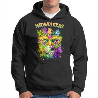 Meowdi Gras Mardi Gras Cat Lover New Orleans Louisiana Usa Hoodie - Monsterry UK