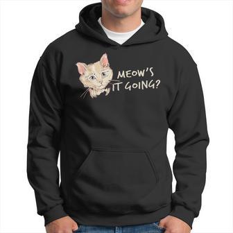 Meow's It Going Cute Cat Hoodie - Monsterry AU