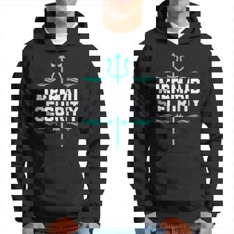 Mermaid Security Birthday Swimmer Hoodie - Thegiftio UK