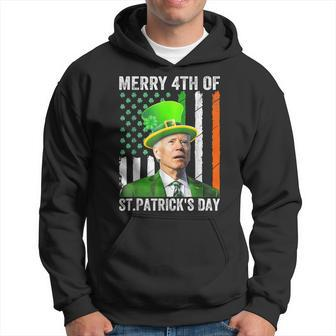 Merry 4Th Of St Patrick's Day Joe Biden Leprechaun Hat Hoodie - Monsterry