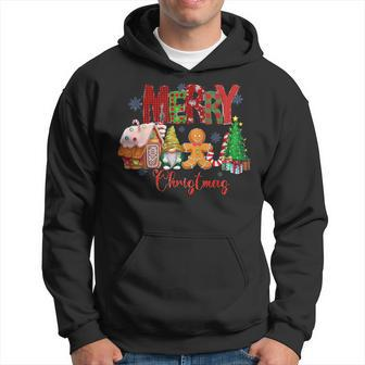 Merry Christmas Candy House Lemon Gnome Gingerbread Pajamas Hoodie - Monsterry