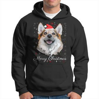Merry Christmas Corgi Santa Dog Ugly Christmas Sweater Hoodie - Monsterry UK