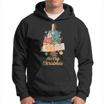 Merry Christmas Holidays Reading Book Lover Xmas Winter Time Hoodie - Seseable