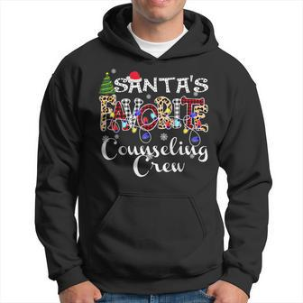 Merry Christmas Santa's Favorite Counseling Crew Hoodie - Monsterry