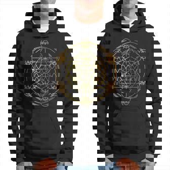 Metatron's Cube Sacred Geometry Yoga Pray Gold Camiseta Camiseta Sudadera - Regaloses