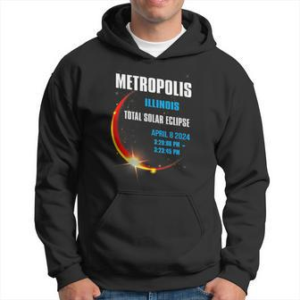 Metropolis Illinois Total Solar Eclipse 2024 Hoodie - Monsterry DE