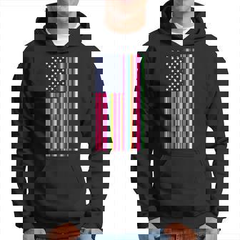 Mexican American Flag Usa Serape Cinco De Mayo Party T Hoodie - Monsterry