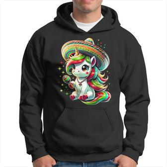 Mexican Cinco De Mayo Unicorn Girls Hoodie | Mazezy