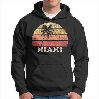 Miami Fl Vintage 70S Retro Throwback Hoodie - Monsterry UK