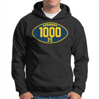 Michigan 1000 Wins Michigan Lovers Reach 1000Th Wins Hoodie - Thegiftio UK