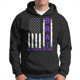 Military Child Us Flag Born Resilient And Tough Brat Hoodie - Monsterry DE