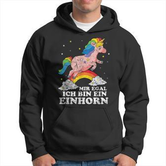 Mir Egal Ich Bin Ein Unicorn Fun Hoodie - Seseable