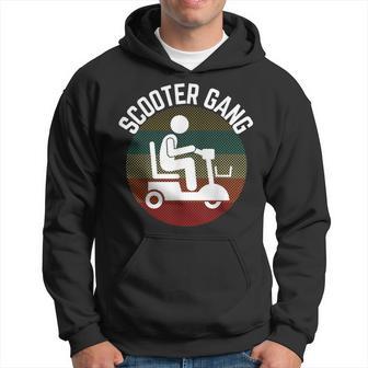 Mobility Scooter Gang Retro Vintage Moped Motorcycle Wheeler Hoodie - Thegiftio UK