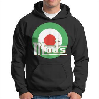 Mods Roundel In An Italian Colour With Mod Graphic Hoodie - Thegiftio UK