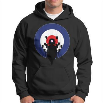Mods Scooter On Roundel Target Hoodie - Thegiftio UK