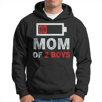 Mom Of 2 Boys From Son Birthday Women Hoodie | Mazezy DE