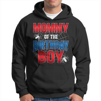 Mommy Of The Birthday Boy Costume Spider Web Birthday Party Hoodie - Monsterry DE