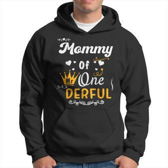 Mommy Of Mr Onederful 1St Birthday First One-Derful Matching Hoodie - Seseable