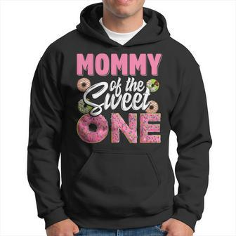 Mommy Of The Sweet One Birthday 1St B-Day Donut One Party Hoodie - Seseable