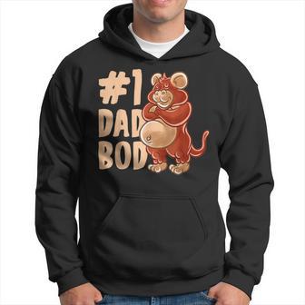 Monkey Dad Best Dad Bod Daddy Chimpanzee Ape Father's Day Hoodie - Monsterry DE