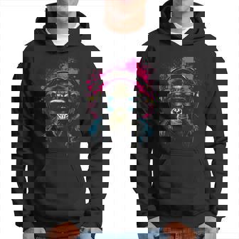 Monkey Disc Jockey Chimp Dj Hoodie - Thegiftio