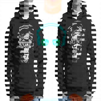 Monkey Dj With Headphones And Sunglasses Idea Hoodie - Thegiftio
