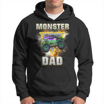 Monster Truck Dad Family Matching Monster Truck Lovers Hoodie - Seseable