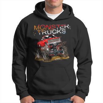 Monster Trucks For Toddlers Youth & Adults Retro Vintage Hoodie - Thegiftio UK