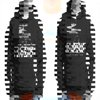Moose Alaska Last Frontier Alaska Hoodie | Mazezy