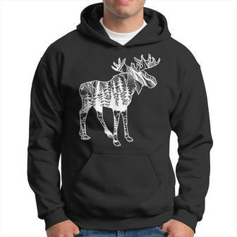 Moose Sighting Forest Minnesota State Hoodie - Monsterry DE