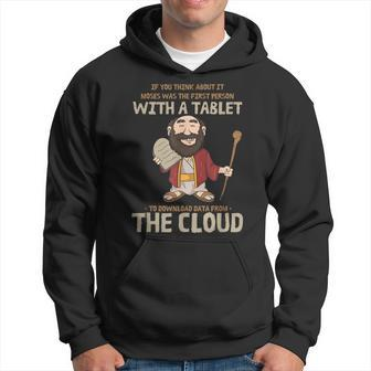 Moses Downloaded From The Cloud Religious Christian Hoodie - Monsterry CA