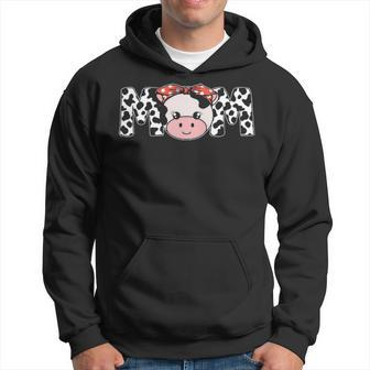 Mother Cow Mom Farming Birthday Matching Hoodie | Mazezy