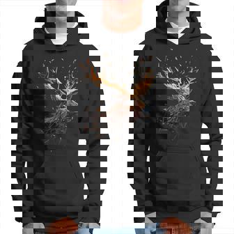 Motif Cerf Motif Cerf Forêt Imprimé Cerf Sweat à capuche - Cadeauxyz