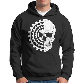 Mountain Biking Skull And Mtb Gear For Crazy Downhiller Hoodie - Monsterry DE