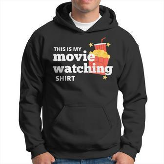 This Is My Movie Watching Popcorn Film Graphic Hoodie - Monsterry